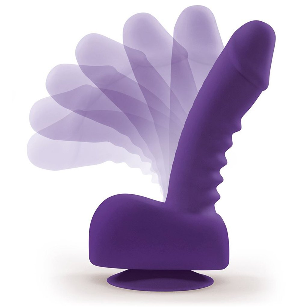 Purple6inch Remote Control Erecting Vibrating Dildo