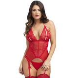 Lovehoney Red Peek-A-Boo Merry Widow Bustier